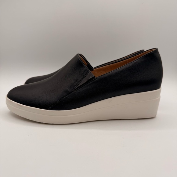 Naturalizer Sandra Wedge Shoes Black Slip-On Comfort Size 11W Leather - Picture 9 of 16